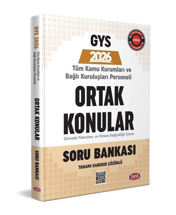 Data Yayınları 2026 GYS Tüm Kamu Kurumları için Ortak Konular Soru Bankası