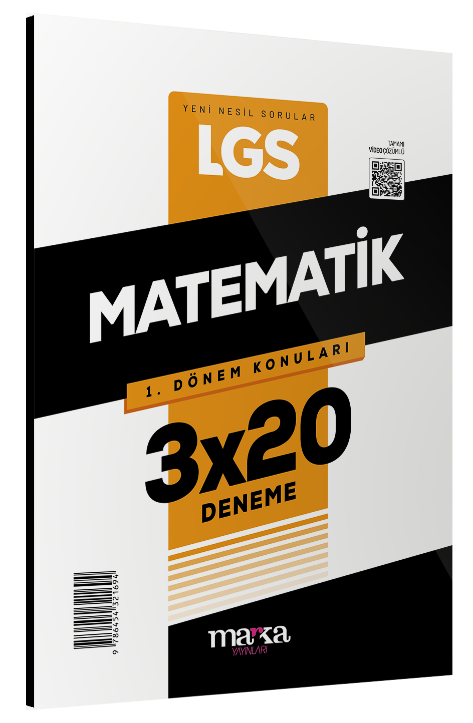 Marka 2025 8. Sınıf LGS 1. Dönem Matematik 3x20 Deneme Marka Yayınları