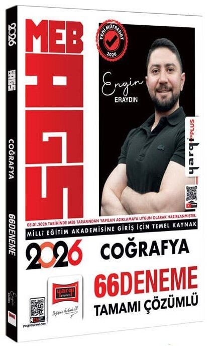 Yargı 2026 MEB-AGS Coğrafya 66 Deneme Çözümlü - Engin Eraydın Yargı Yayınları
