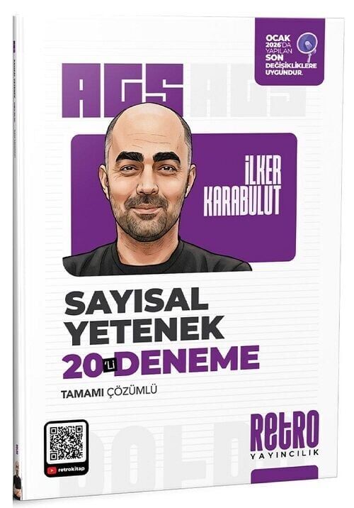 YENİ AGS - Retro 2026 MEB-AGS Sayısal Yetenek 20 Deneme Çözümlü - İlker Karabulut Retro Yayıncılık