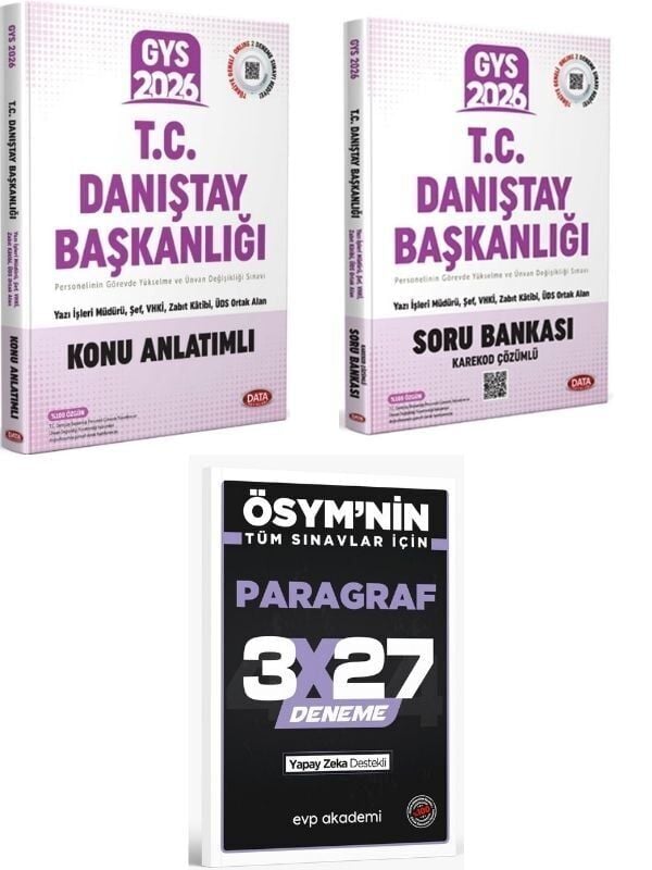 Data 2026 GYS Danıştay Başkanlığı Konu + Soru +EVP Akademi Paragraf