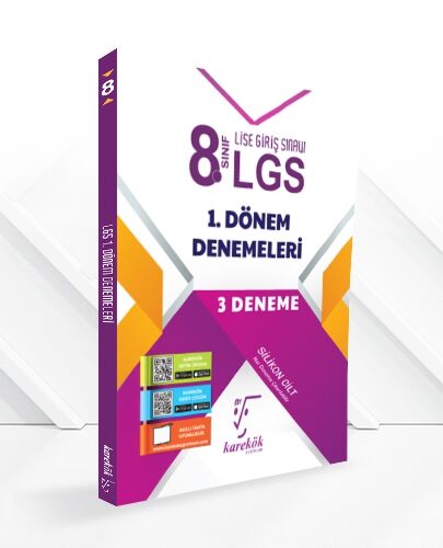 Karekök Yayınları 8. Sınıf LGS Tüm Dersler 1. Dönem 3 Deneme