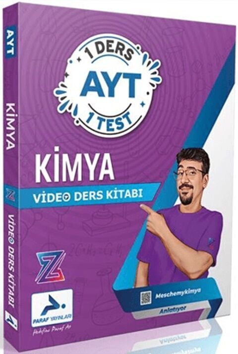 Paraf Yayınları Z Takımı AYT Kimya 1 Ders 1 Test Video Ders Kitabı