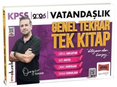 Yargı 2026 KPSS Vatandaşlık Genel Tekrar Tek Kitap - Özgür Özkınık Yargı Yayınları