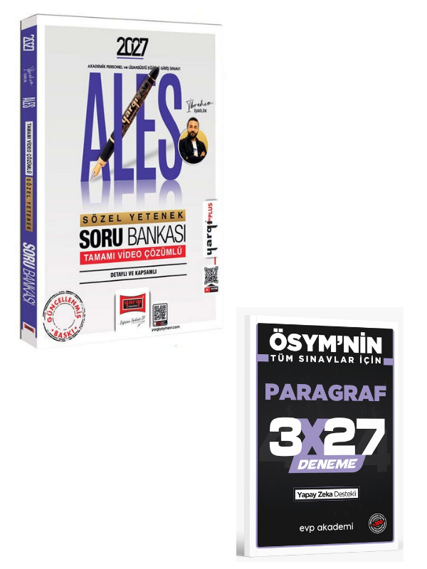 Yargı 2027 ALES Sözel Yetenek Soru Bankası Çözümlü+ EVP Akademi Paragraf