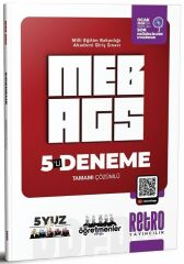 YENİ AGS - Retro 2026 MEB-AGS Tüm Dersler 5Yüz Öğretmenler Ekibi 5 Deneme Çözümlü - Fatih Genç Retro Yayıncılık