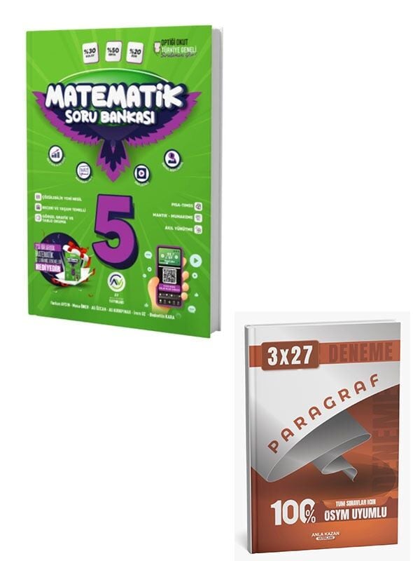Av 2027 5. Sınıf Matematik Soru Bankası+Anla Kazan Paragraf Deneme