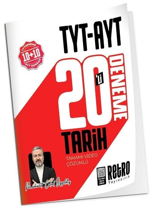 Retro YKS TYT AYT Tarih 10+10 20 Deneme Çözümlü - Mehmet Celal Özyıldız Retro Yayıncılık