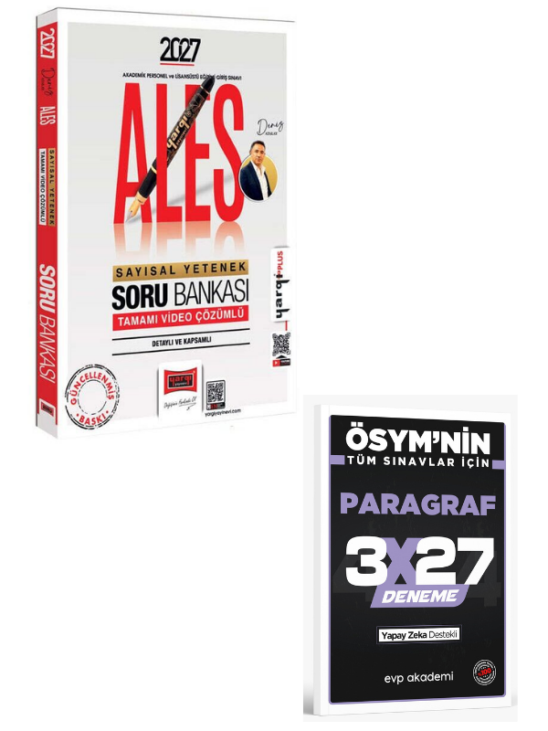 Yargı 2027 ALES Sayısal Yetenek Soru Bankası Çözümlü+ EVP Akademi Paragraf