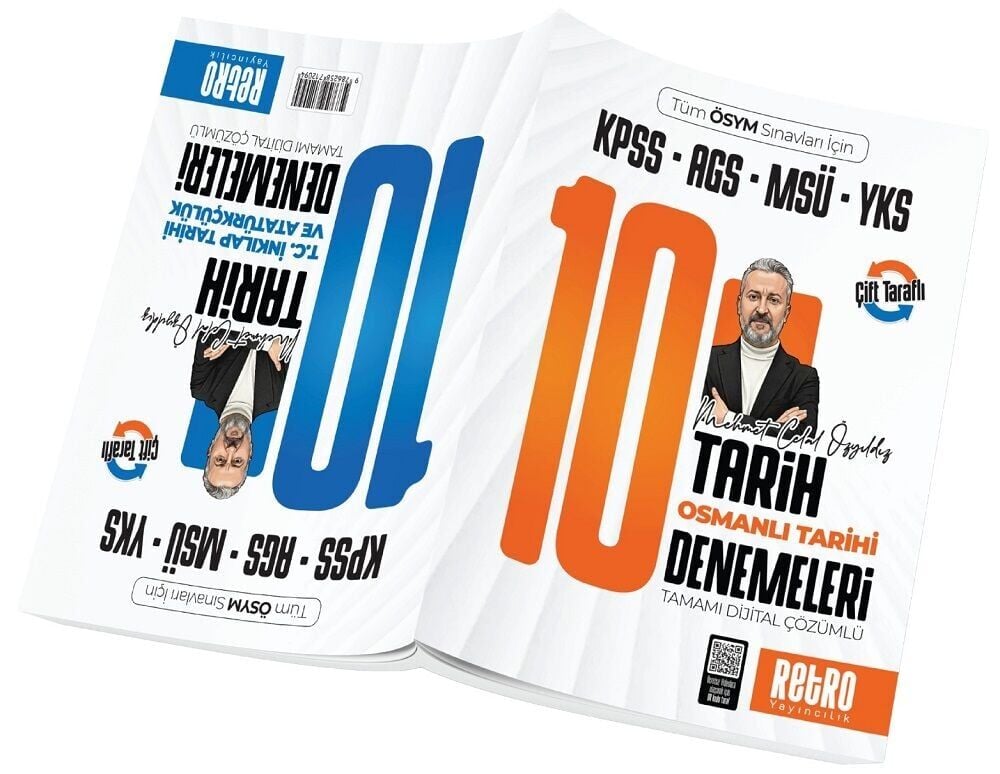 Retro 2026 KPSS MEB-AGS MSÜ YKS Osmanlı Tarihi, İnkılap Tarihi 10+10 Deneme Çözümlü - Mehmet Celal Özyıldız Retro Yayıncılık