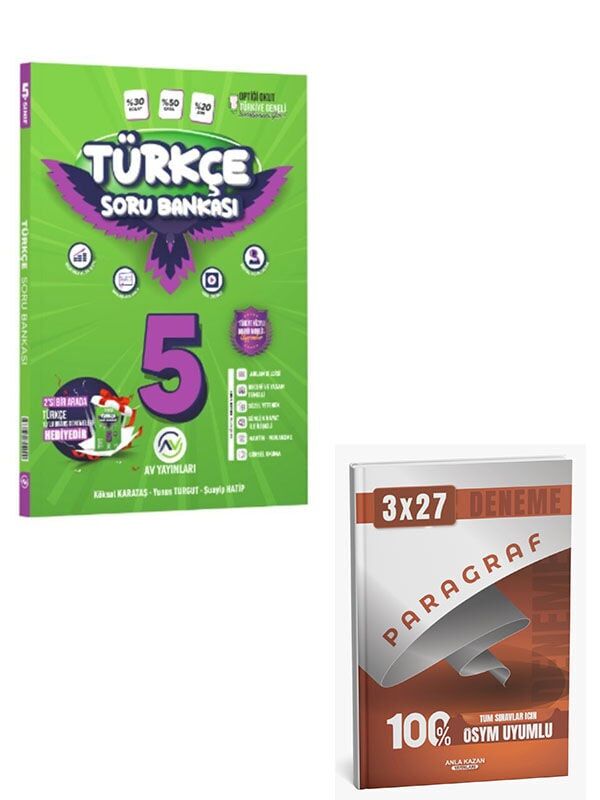Av 2027 5. Sınıf Türkçe Soru Bankası+Anla Kazan Paragraf Deneme