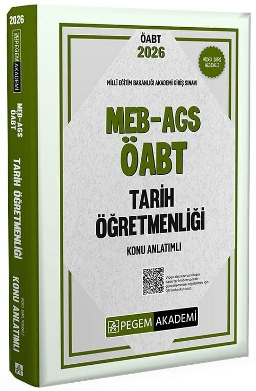 Pegem 2026 ÖABT MEB-AGS Tarih Öğretmenliği Konu Anlatımı Pegem Akademi Yayınları