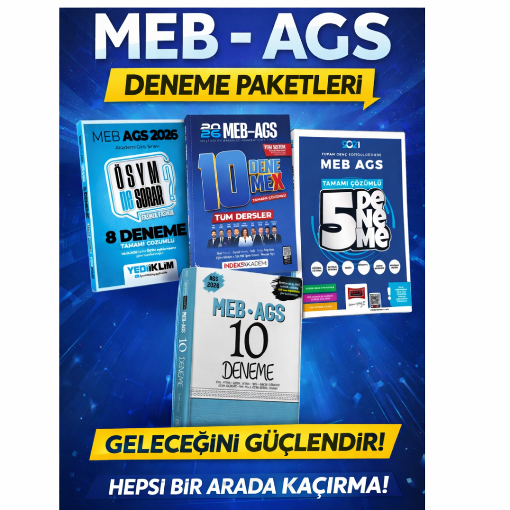 2026 MEB-AGS Tüm Dersler Tamamı Çözümlü Deneme Karma Yayınlar Sınav Kazandıran Deneme Seti