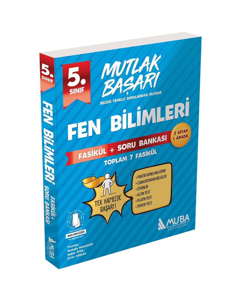Muba Yayınları 5.Sınıf Fen Bilimleri Mutlak Başarı Fasikül ve Soru Bankası