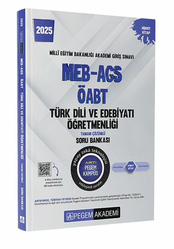 Pegem 2025 ÖABT Türk Dili ve Edebiyatı Öğretmenliği Soru Bankası Çözümlü Pegem Akademi Yayınları