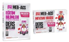YENİ AGS SİSTEMİ - İndeks Akademi 2026 MEB-AGS Eğitim Bilimleri + Mevzuat Bilgisi Video Ders Notları 2 li Set - Zeynep Salman İçli + Emrah Vahap Özkaraca İndeks Akademi Yayıncılık