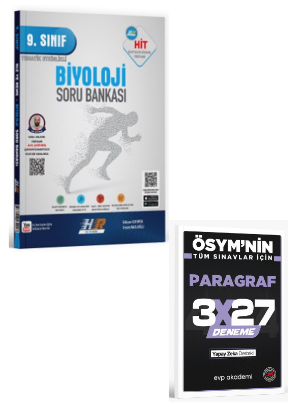 Hız ve Renk 2027  9. Sınıf Biyoloji HİT Soru Bankası+ EVP Akademi Paragraf