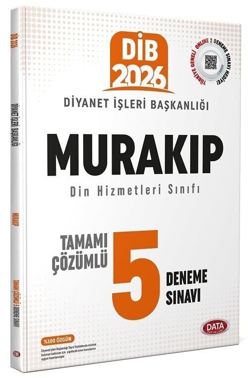 Data 2026 GYS DİB Diyanet İşleri Başkanlığı Murakıp 5 Deneme Çözümlü Görevde Yükselme Data Yayınları