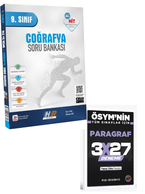 Hız ve Renk 2027 9. Sınıf Coğrafya HİT Soru Bankası+ EVP Akademi Paragraf