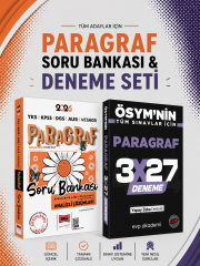 Yargı Papatya Serisi Paragraf Soru Bankası & 3x27 Paragraf Deneme EVP Akademi Seti