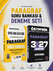 Yediiklim Paragraf Konu Anlatımlı Soru Bankası & 3x27 Paragraf Deneme EVP Akademi Seti