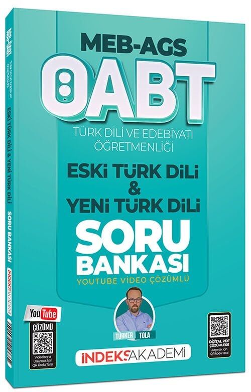 İndeks Akademi 2026 ÖABT MEB-AGS Türk Dili ve Edebiyatı Eski Türk Dili ve Yeni Türk Dili Soru Bankası Youtube Video Çözümlü - Türker Tola İndeks Akademi Yayıncılık