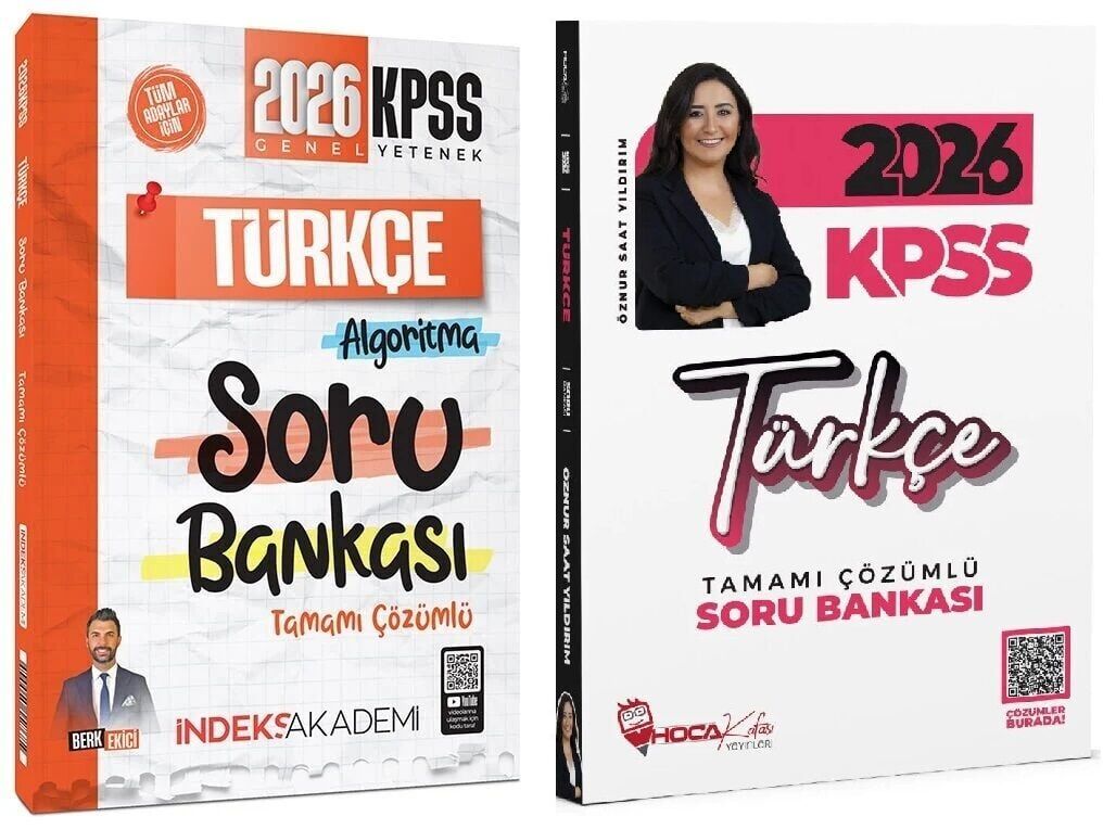 Hoca Kafası + İndeks 2026 KPSS Türkçe Soru Bankası 2 li Set - Öznur Saat Yıldırım Hoca Kafası + İndeks Akademi Yayınları