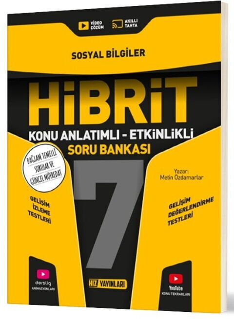 2027 Hız Yayınları 7. Sınıf Sosyal Bilgiler HİBRİT Konu Anlatımlı Etkinlikli Soru Bankası
