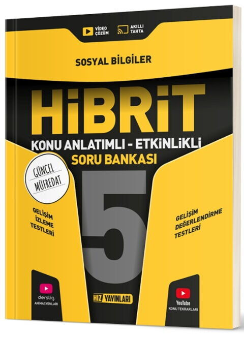 2027 Hız Yayınları 5. Sınıf Sosyal Bilgiler HİBRİT Konu Anlatımlı Etkinlikli Soru Bankası