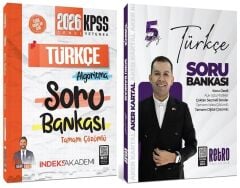 Retro + İndeks 2026 KPSS Türkçe 5Yüz Soru Bankası 2 li Set - Aker Kartal Retro + İndeks Akademi Yayınları