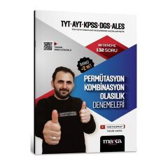Marka 2025 YKS TYT AYT KPSS DGS ALES Permütasyon, Kombinasyon, Olasılık 30 Deneme Çözümlü - Yektuğ Mat Marka Yayınları