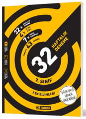 2027 Hız Yayınları 7. Sınıf Fen Bilimleri 32 Haftalık Deneme