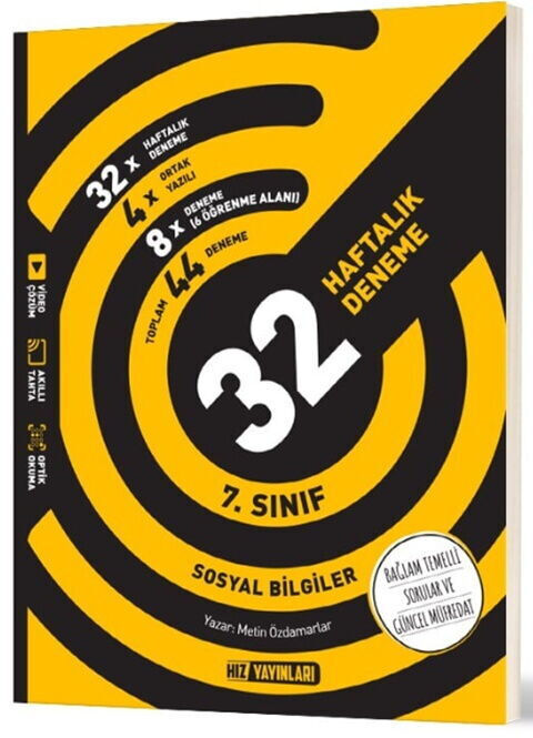 2027 Hız Yayınları 7. Sınıf Sosyal Bilgiler 32 Haftalık Deneme