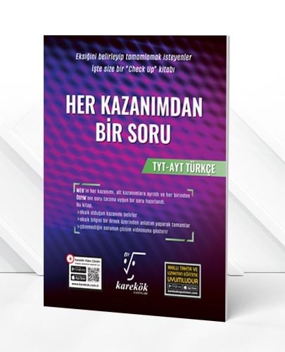 Karekök Yayınları TYT AYT Türkçe Her Kazanımdan Bir Soru Bankası