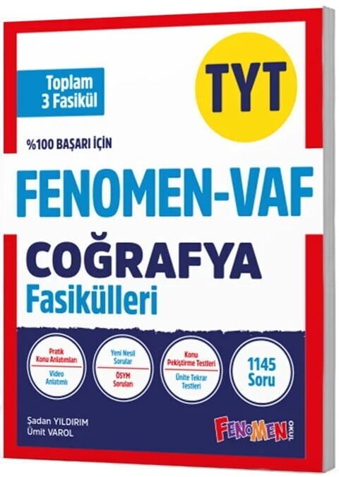 Fenomen Okul Yayınları TYT VAF Coğrafya Fasikülleri Seti