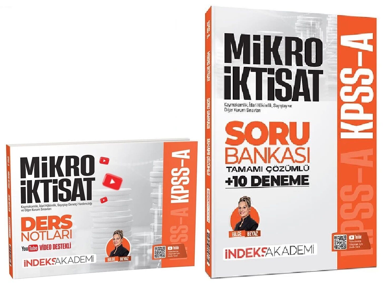İndeks Akademi 2026 KPSS A Grubu Mikro İktisat Video Ders Notları + Soru Bankası 2 li Set - Bilge Beyaz İndeks Akademi Yayıncılık