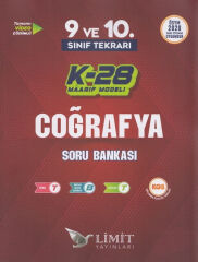 Limit Yayınları TYT 9. ve 10. Sınıf Tekrarı Coğrafya K-28 Maarif Model Soru Bankası