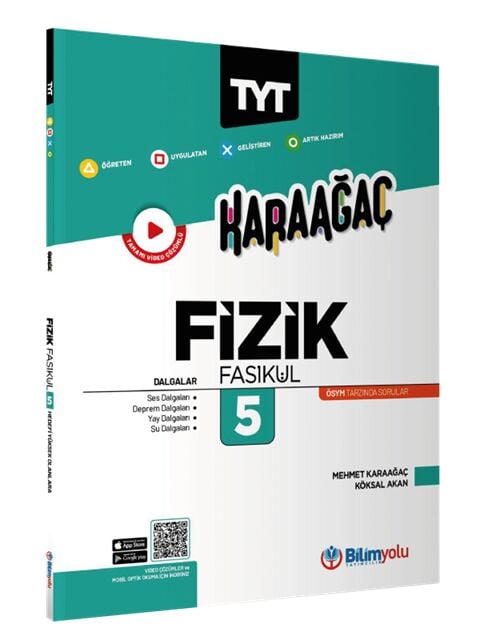 Bilim Yolu YKS TYT Fizik Fasikül-5 Dalgalar Karaağaç Konu Özetli Soru Bankası Bilim Yolu Yayınları