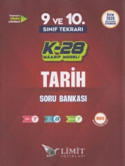 Limit Yayınları TYT 9. ve 10. Sınıf Tekrarı Tarih K-28 Maarif Model Soru Bankası
