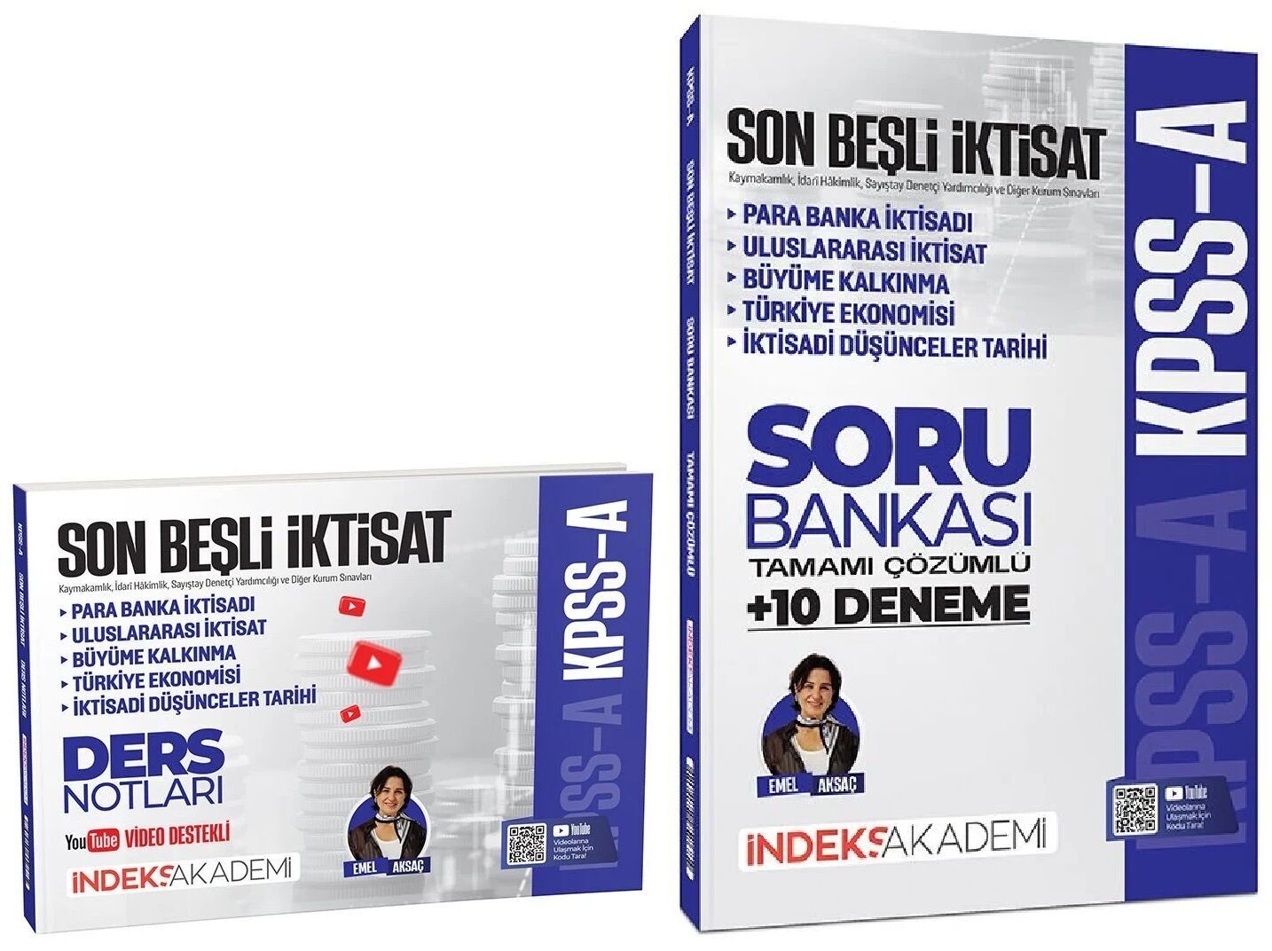 İndeks Akademi 2026 KPSS A Grubu Son Beşli İktisat Video Ders Notları + Soru Bankası 2 li Set - Emel Aksaç İndeks Akademi Yayıncılık