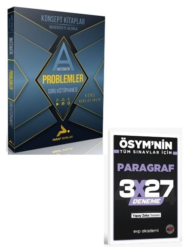 Paraf 2027 TYT Problemler Soru Kütüphanesi+ EVP Akademi Paragraf