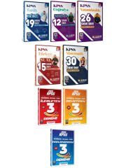 Yediiklim + Yönerge 2026 KPSS Genel Yetenek Genel Kültür 111 Deneme 8 li Set