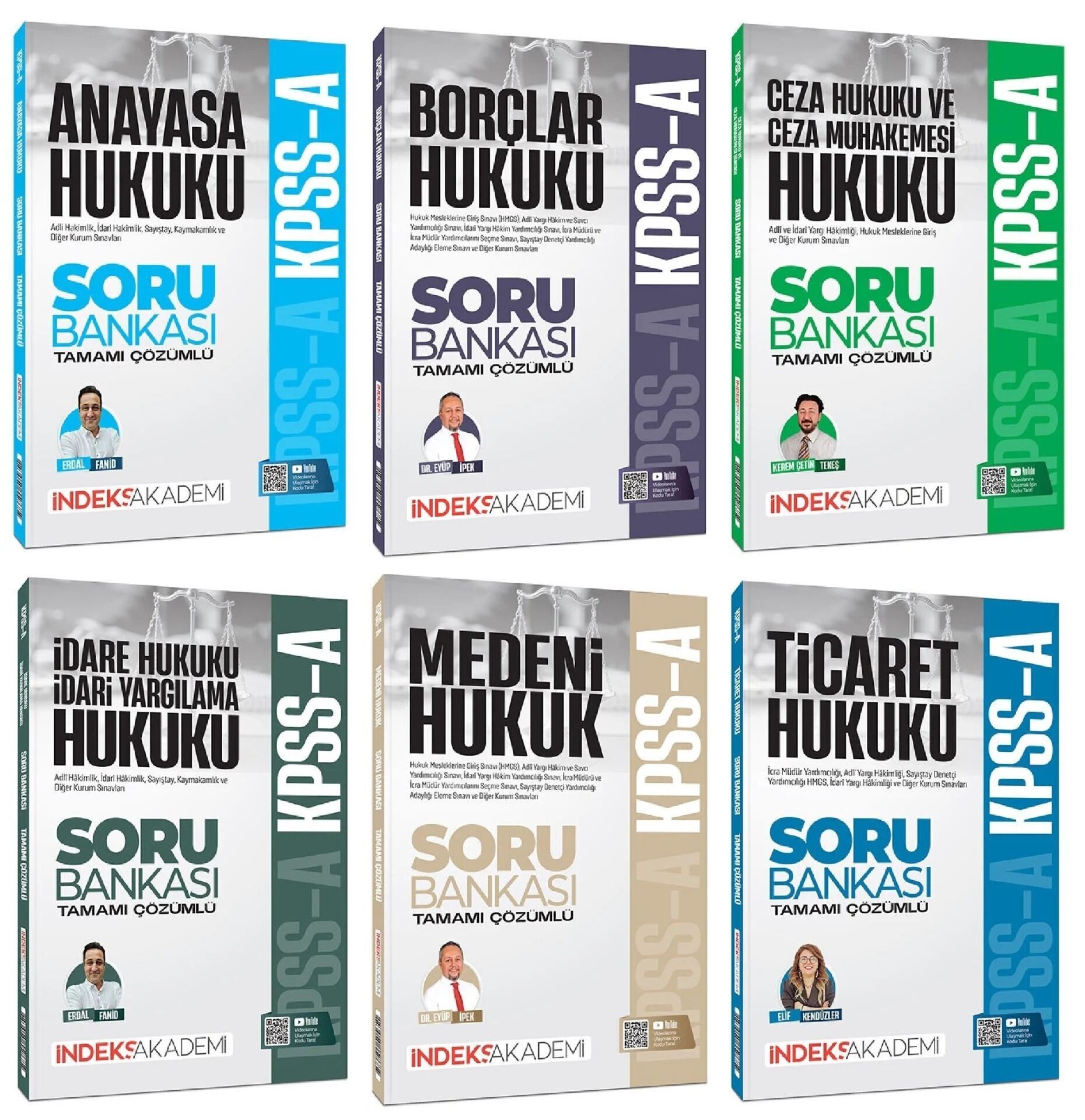İndeks Akademi 2026 KPSS A Grubu Hukuk Soru Bankası 6 li Set İndeks Akademi Yayıncılık