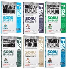 İndeks Akademi 2026 KPSS A Grubu Hukuk Soru Bankası 6 li Set İndeks Akademi Yayıncılık