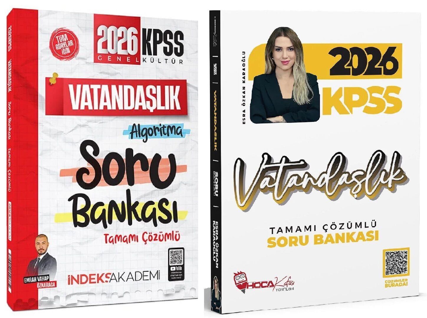 Hoca Kafası + İndeks 2026 KPSS Vatandaşlık Soru Bankası 2 li Set - Esra Özkan Karaoğlu Hoca Kafası + İndeks Akademi Yayınları