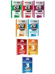 Yediiklim + Yönerge 2026 KPSS Genel Yetenek Genel Kültür 109 Deneme 8 li Set