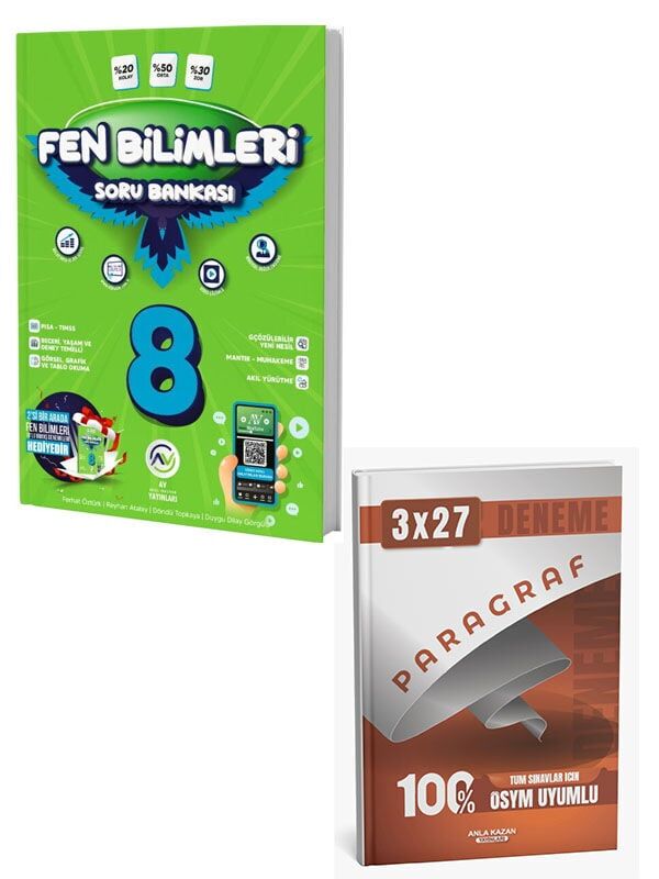 Av 2027 8. Sınıf Fen Bilimleri Soru Bankası+Anla Kazan Paragraf Deneme