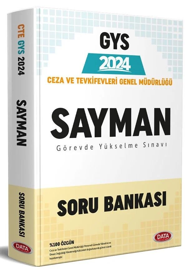 Data Yayınları Ceza ve Tevkifevleri Genel Müdürlüğü Sayman GYS Soru Bankası