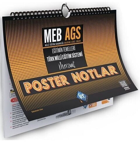 KR Akademi MEB AGS Eğitimin Temelleri Türk Milli Eğitim Sistemi Mevzuat Poster Notlar