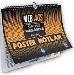 KR Akademi MEB AGS Eğitimin Temelleri Türk Milli Eğitim Sistemi Mevzuat Poster Notlar